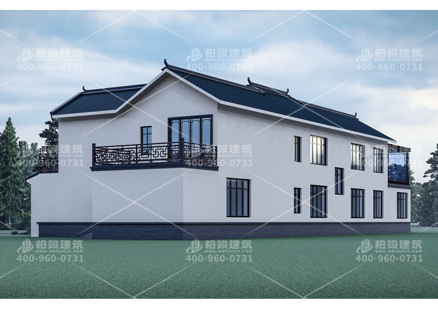 四川省巴中市王总定制的二层庭院别墅，风景宜人看过的人都爱不释手。