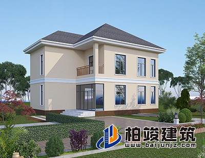 这是一种非常适合农村自建的别墅设计，造价便宜，经济实惠。