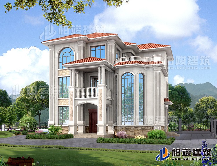 农村住宅设计图，长沙杨老板建大别墅，周围的房子一对比都要羡慕。