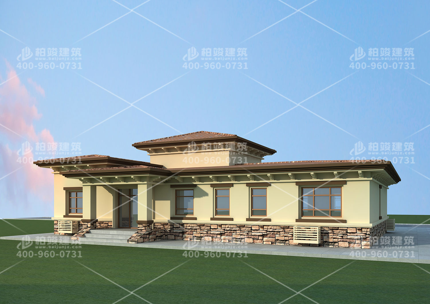 农村三层自建别墅设计图纸，小康的生活水平。