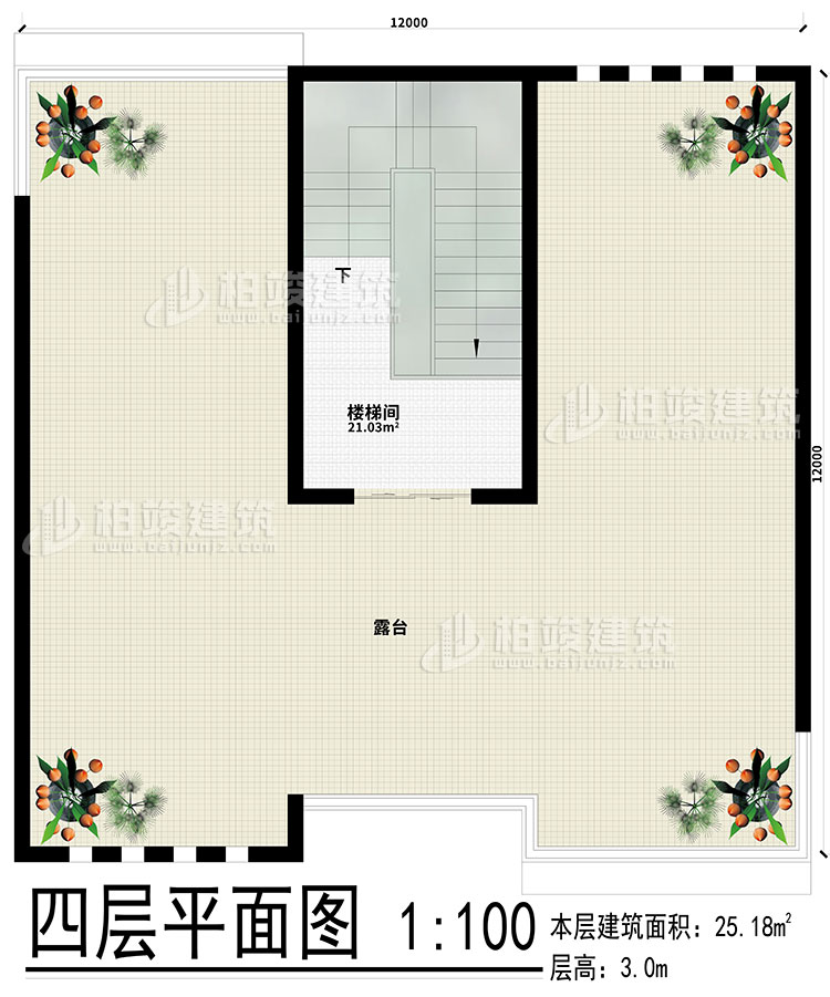 其他：楼梯间、露台